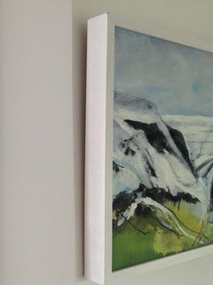 Maggie Laporte Banks, How are youBluff and the Black Mountains, Mixed Media Art