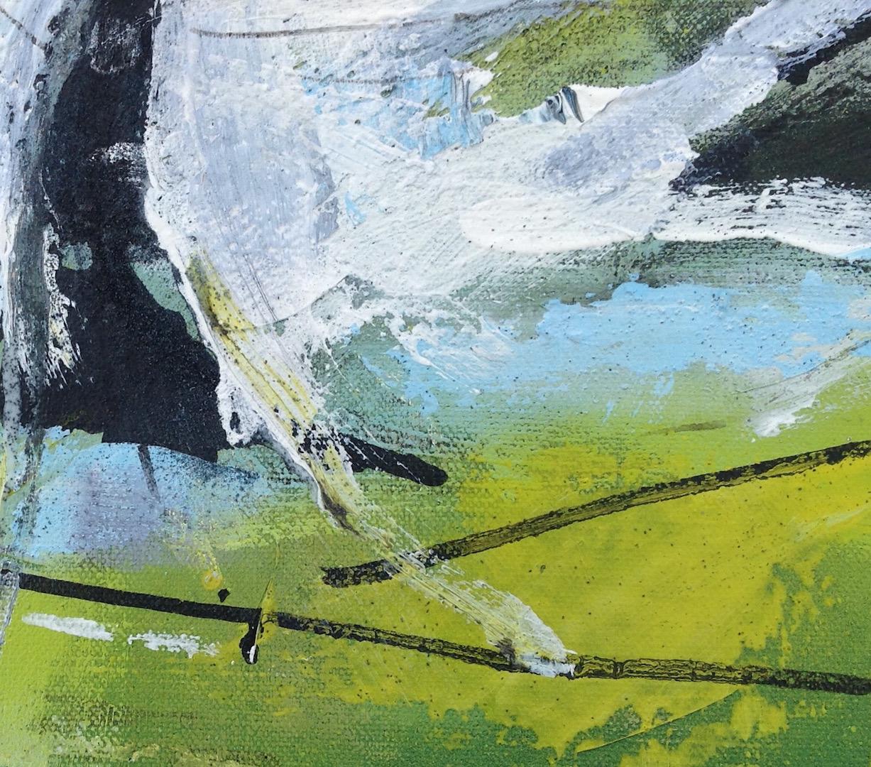 Mixed Media-Kunst, How are youBluff and the Black Mountains, Maggie Laporte Banks im Angebot 3
