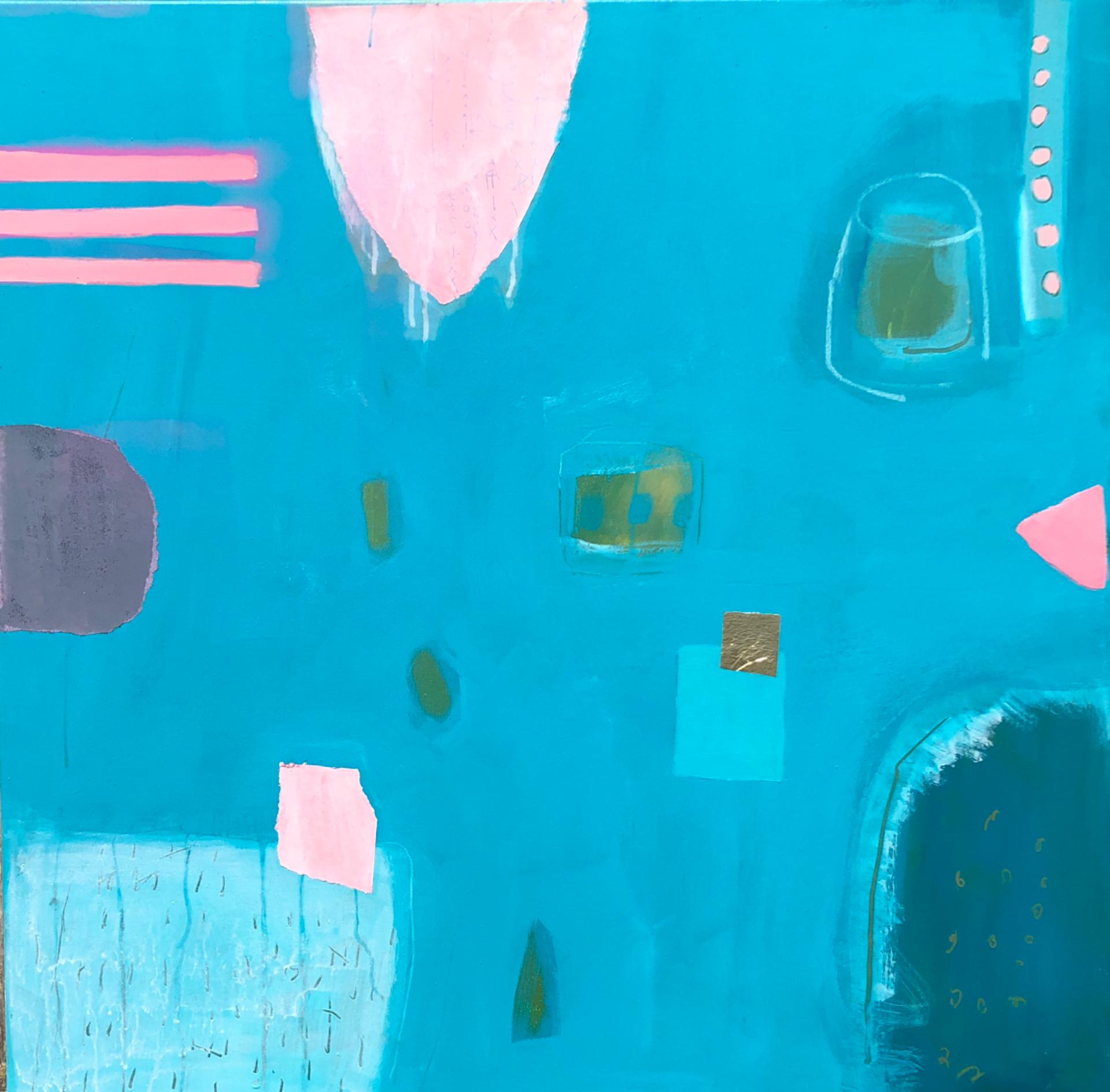 Maggie LaPorte Banks, Popping Bubble Gum Pink, Contemporary Abstract Artwork