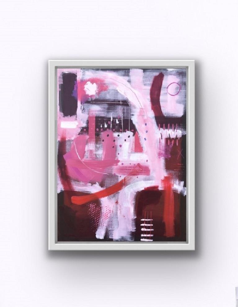 Maggie Laporte Banks, Razzle Dazzle, Abstract original painting For Sale 3