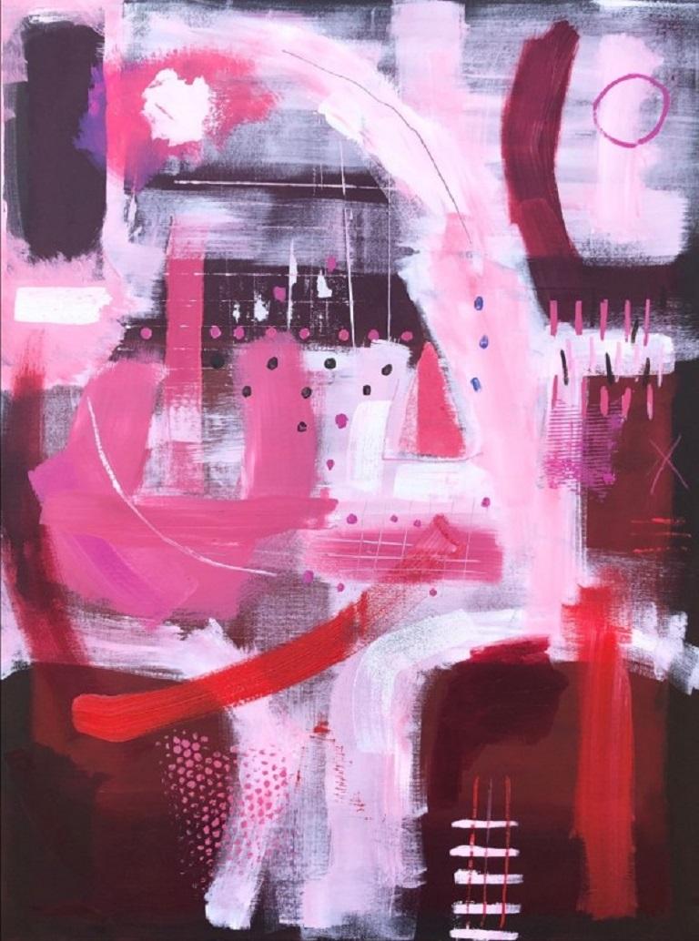 Maggie LaPorte Banks Abstract Painting - Maggie Laporte Banks, Razzle Dazzle, Abstract original painting