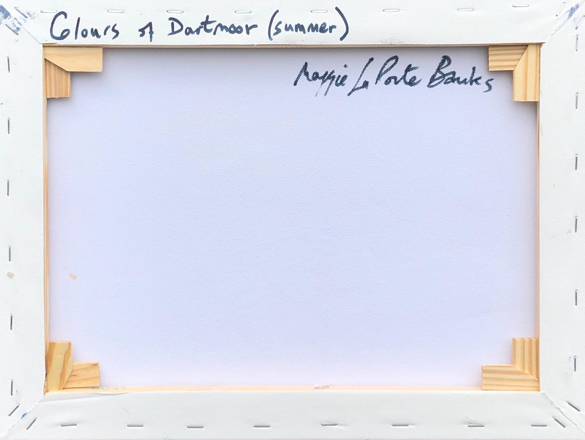 Die Sommerfarben der Dartmoor-Banken von Maggie LaPorte, zeitgenössische Kunst, abstrakte Kunst (Grau), Abstract Painting, von Maggie LaPorte Banks