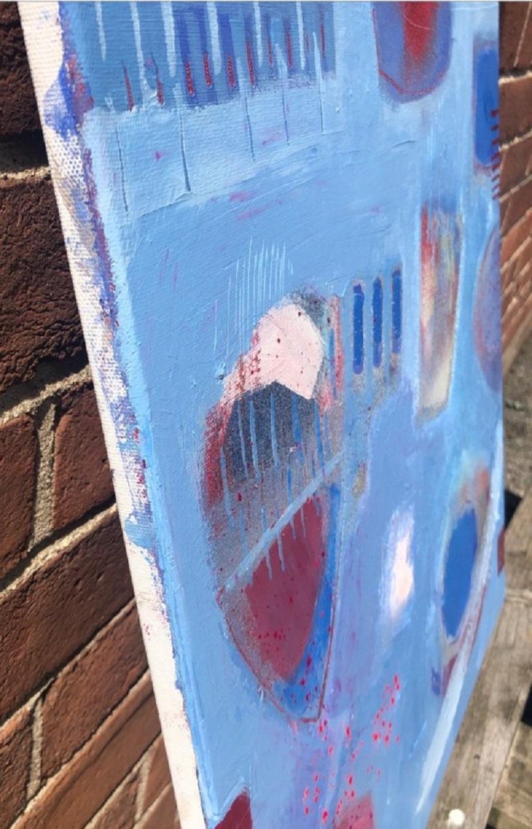 The edge of the sky Par Maggie LaPorte Banks [2021]
original

Acrylique sur toile avec ajout de pigments achetés lors d'un festival à Kerela et de peinture en spray pour graffiti.

Taille de l'image : H:50 cm x L:50 cm

Taille complète de l'œuvre