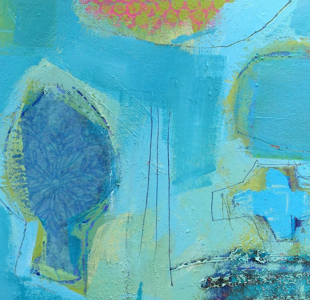 Midnight train, Maggie LaPorte Banks, contemporary abstract art, buy originalart For Sale 1
