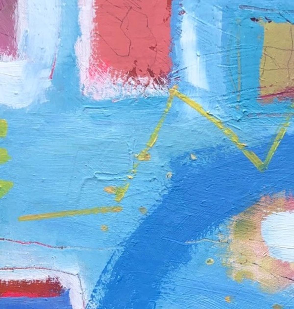 Montana Melody 2, Arte astratta contemporanea a tecnica mista luminosa, Arte originale in vendita 1