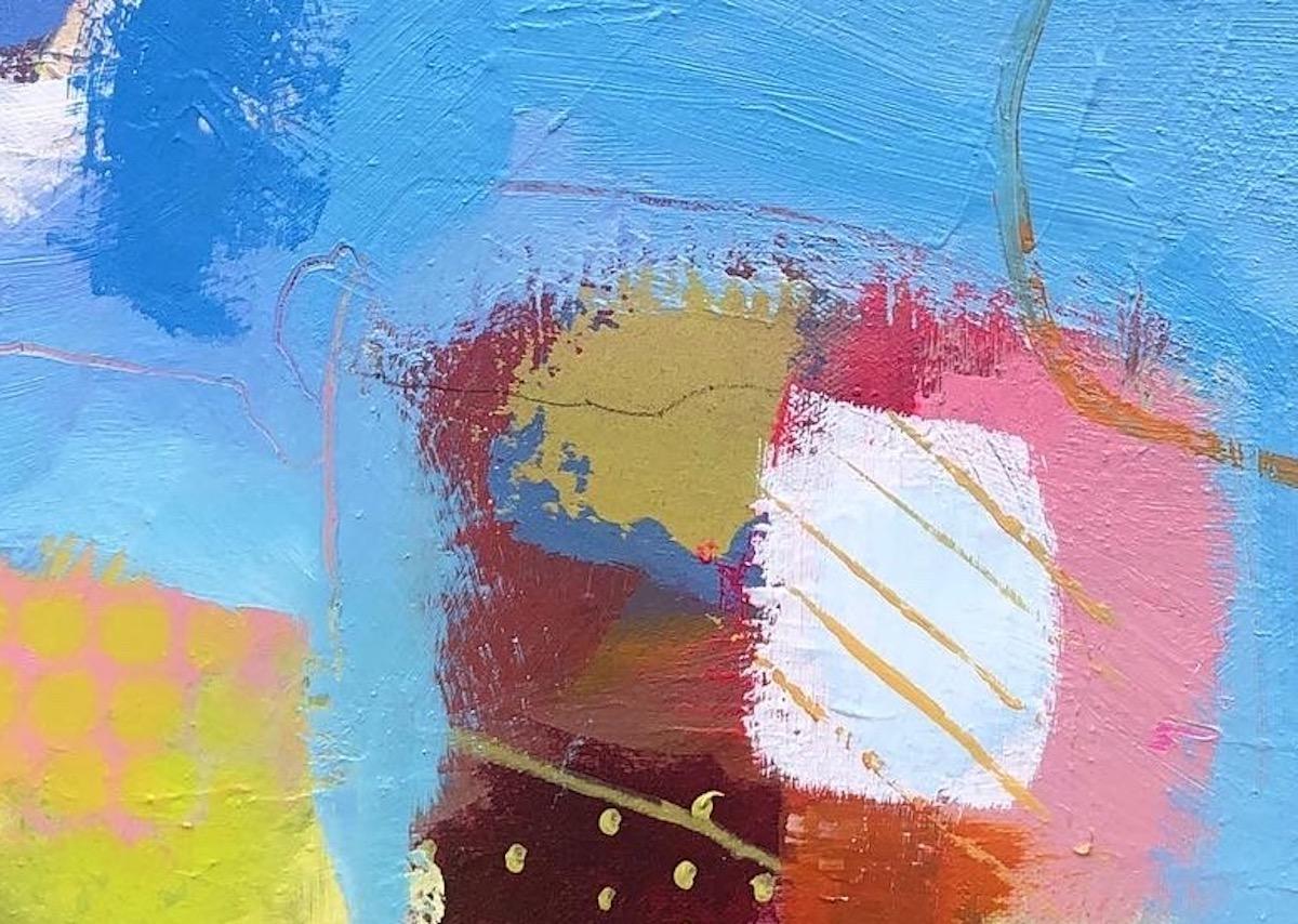 Montana Melody 2, Arte astratta contemporanea a tecnica mista luminosa, Arte originale in vendita 2