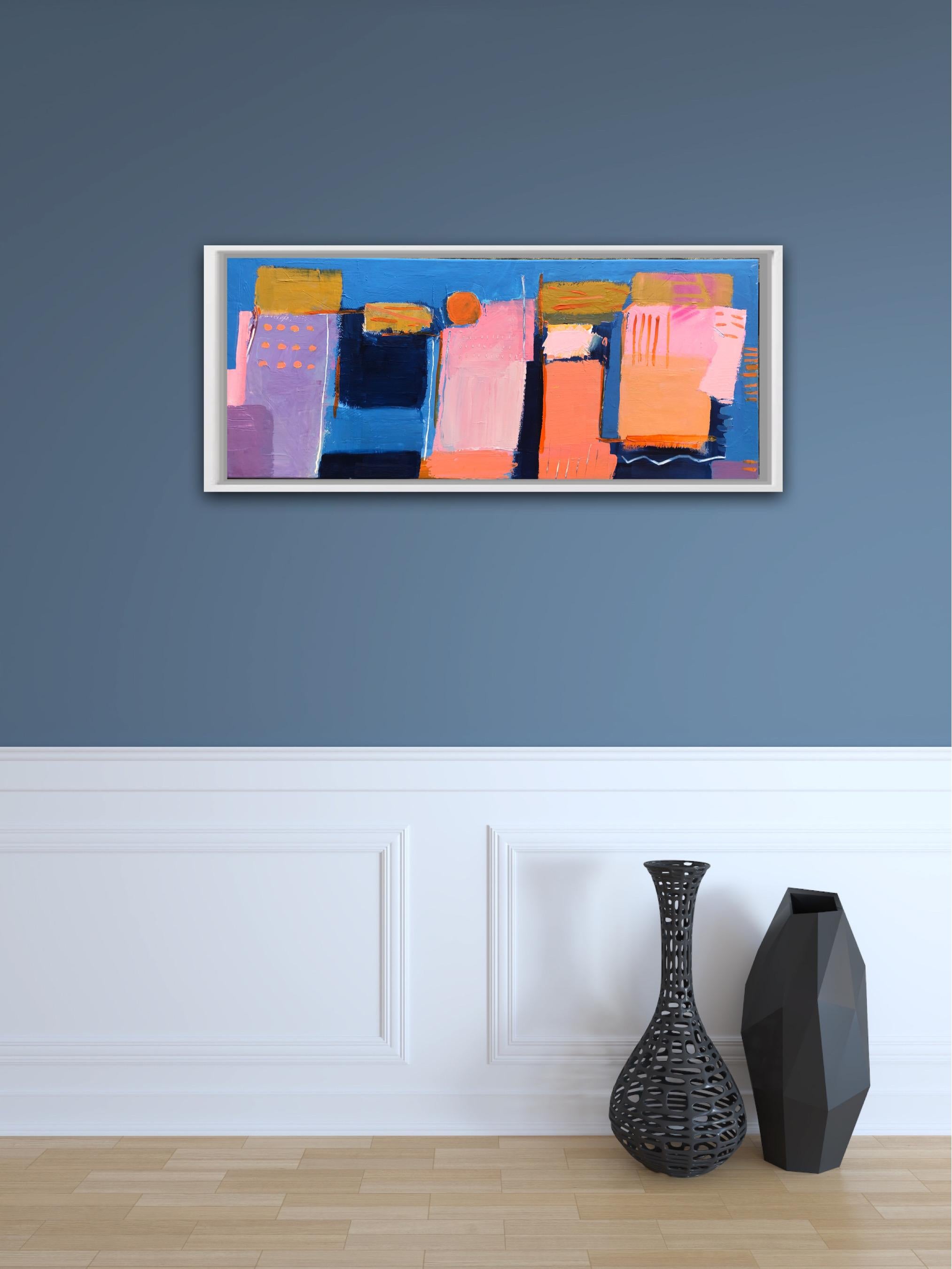 November in St.Ives, Original Painting, landscape, contemporary, Geometric For Sale 1