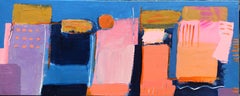 November in St.Ives, Original Painting, landscape, contemporary, Geometric