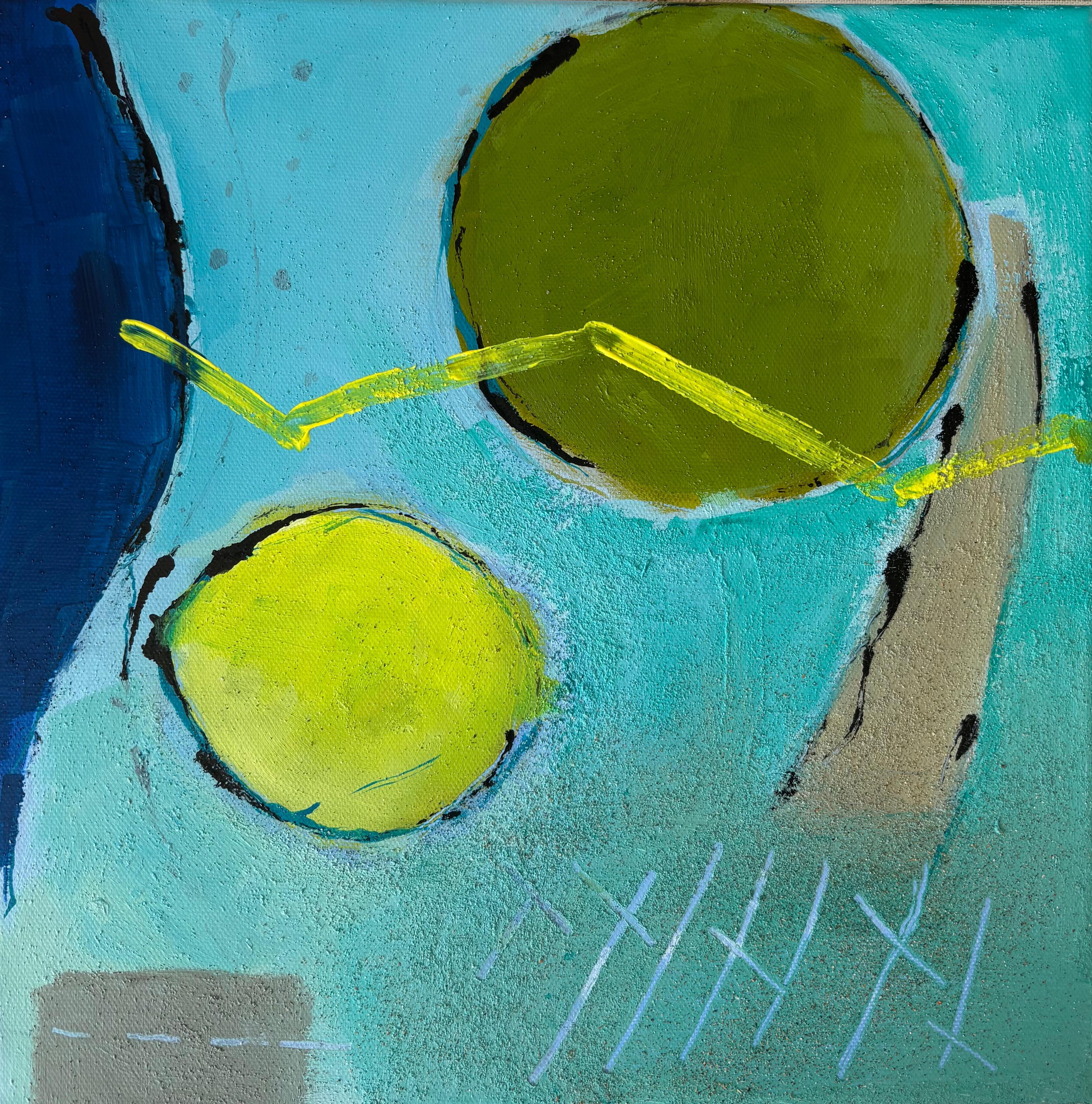 Oliver, Corfu, peinture originale, contemporaine, paysage, abstrait