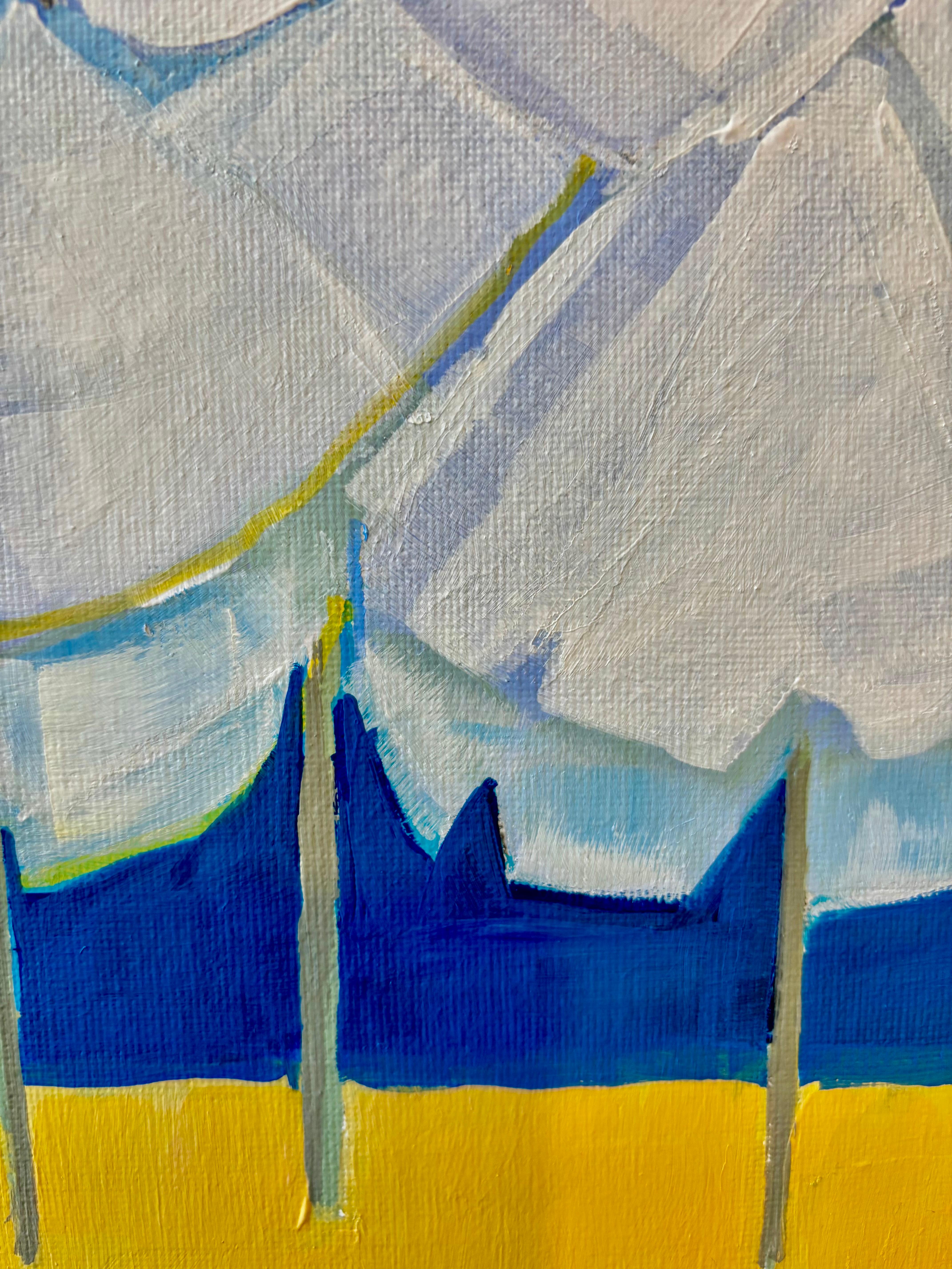 Sur la plage de Pioneer, Paphos 2, peinture originale, contemporaine, paysage en vente 1