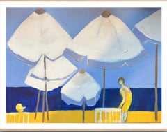 On Pioneer beach, Paphos 3, original painting, contemporary, landscape