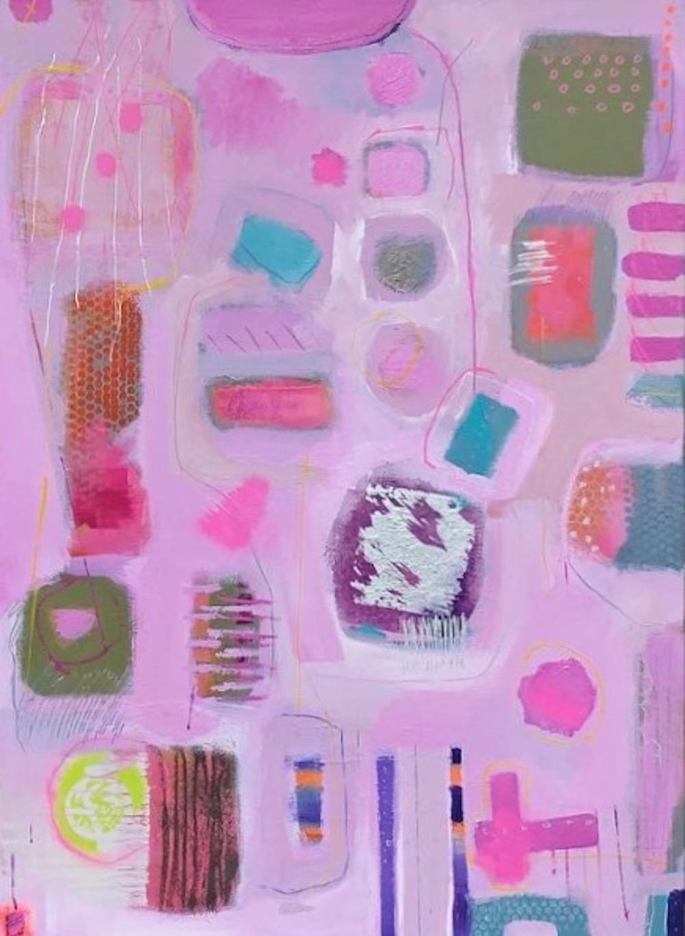 Maggie LaPorte Banks Abstract Painting - Pink Bikini