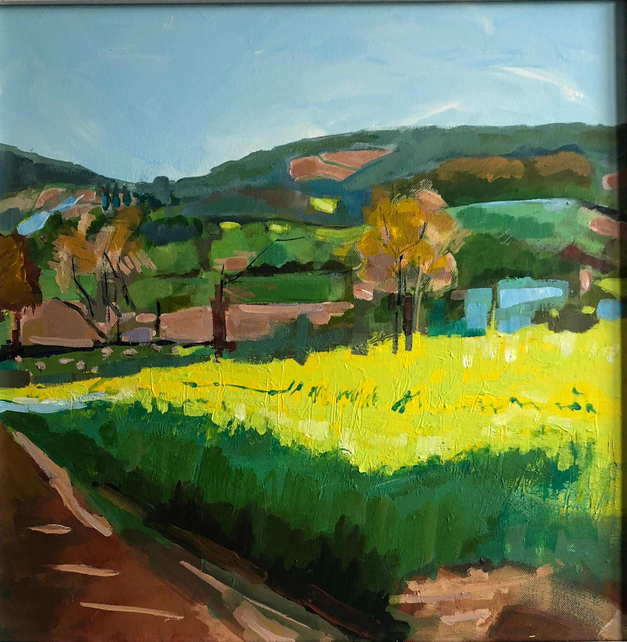 Maggie LaPorte Banks Abstract Painting - Rape Fields