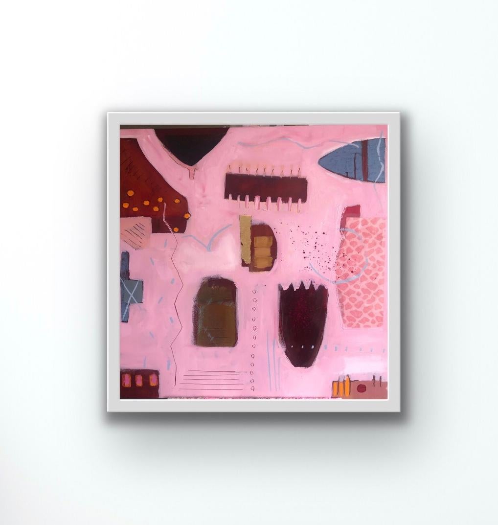 Las gaviotas tienen los ojos amarillos de Maggie LaPorte Banks, expresionista abstracta en venta 2