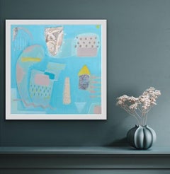 Seize the moment, abstract original art, colourful painting