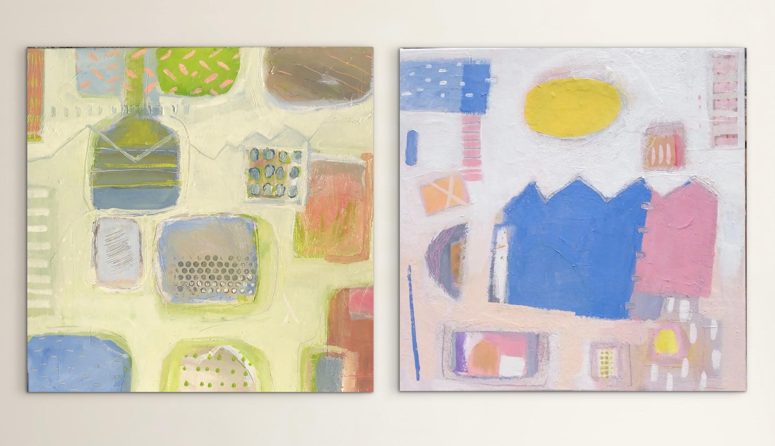 Landscape Painting Maggie LaPorte Banks - Le printemps se lève et les doux jours du Devon