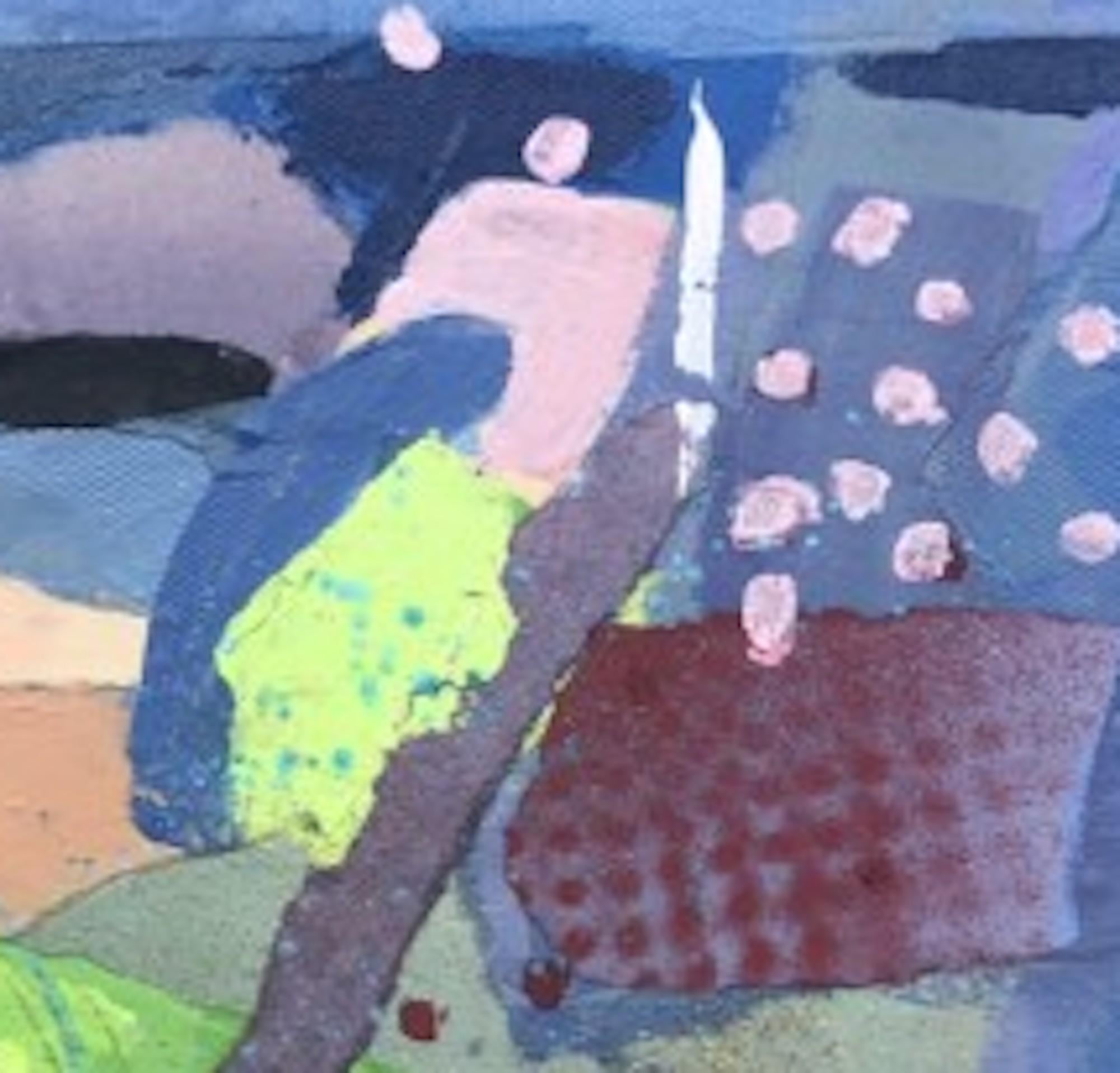 Colores de verano de Dartmoor, arte abstracto, arte paisajístico, arte asequible en venta 1
