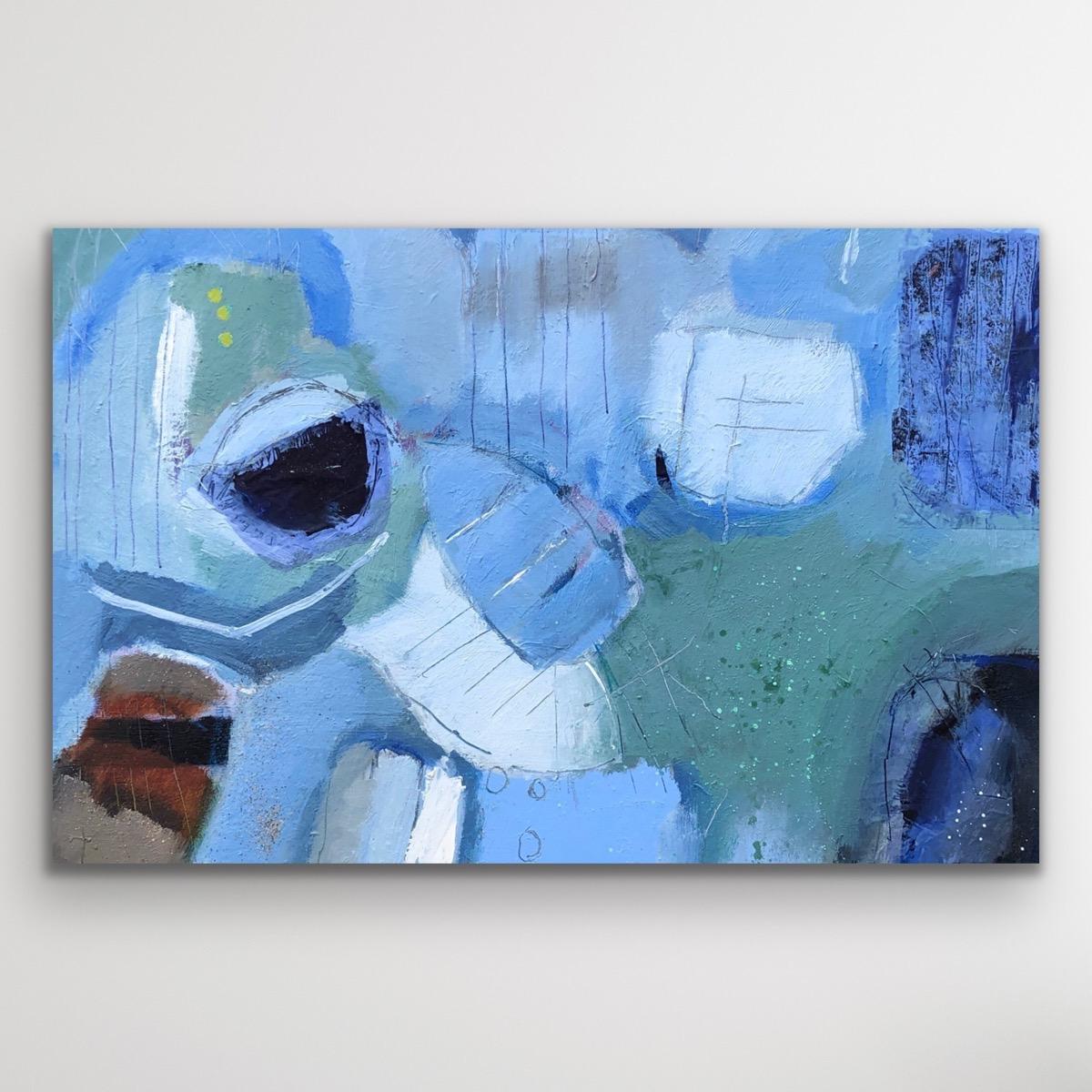 Vacanze estive, Pittura originale, Acrilico, Astratto, Estate - Painting di Maggie LaPorte Banks