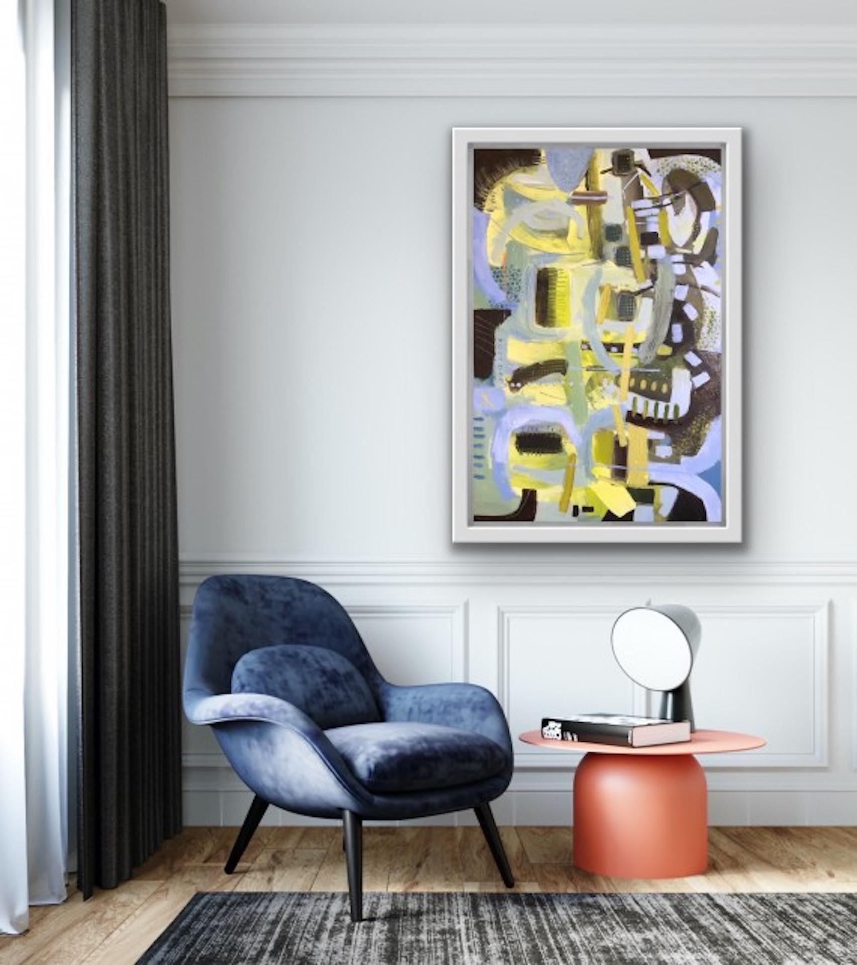 The Hill, Maggie LaPorte-Banks, Original Abstract Painting, Affordable Art For Sale 1