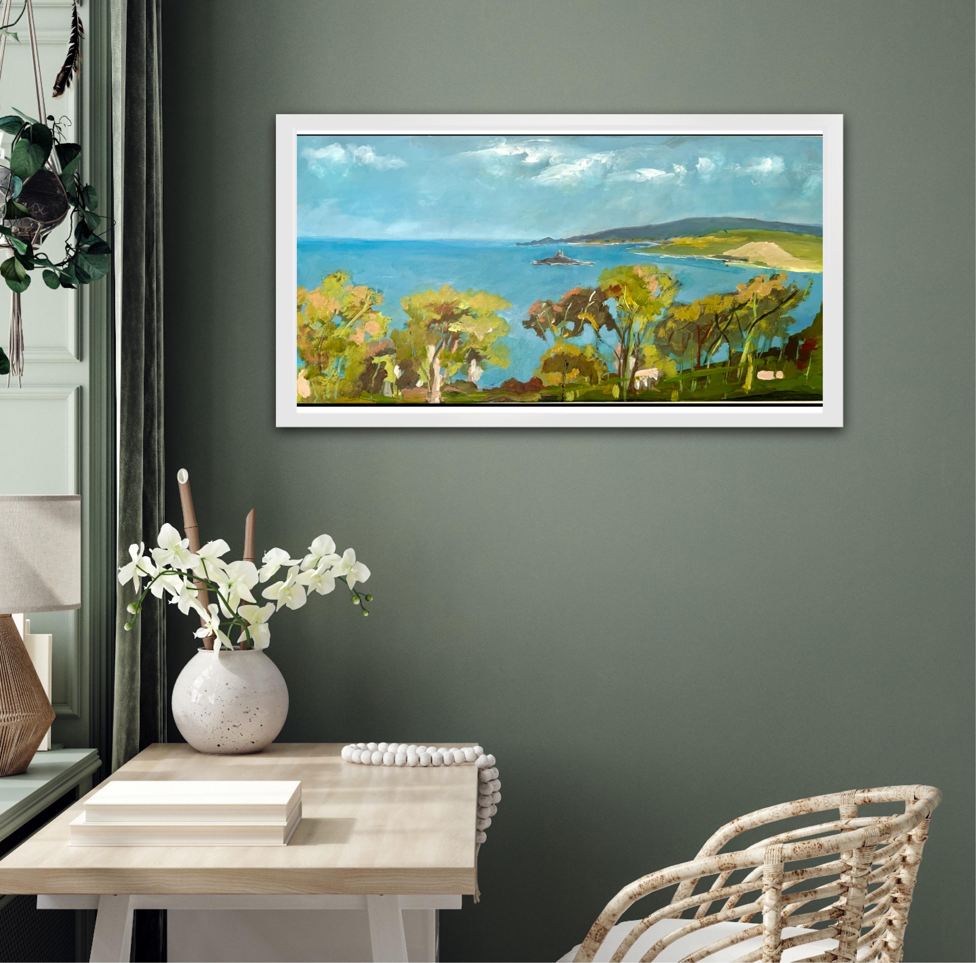 To the Lighthouse, quadro originale, contemporaneo, paesaggio in vendita 1