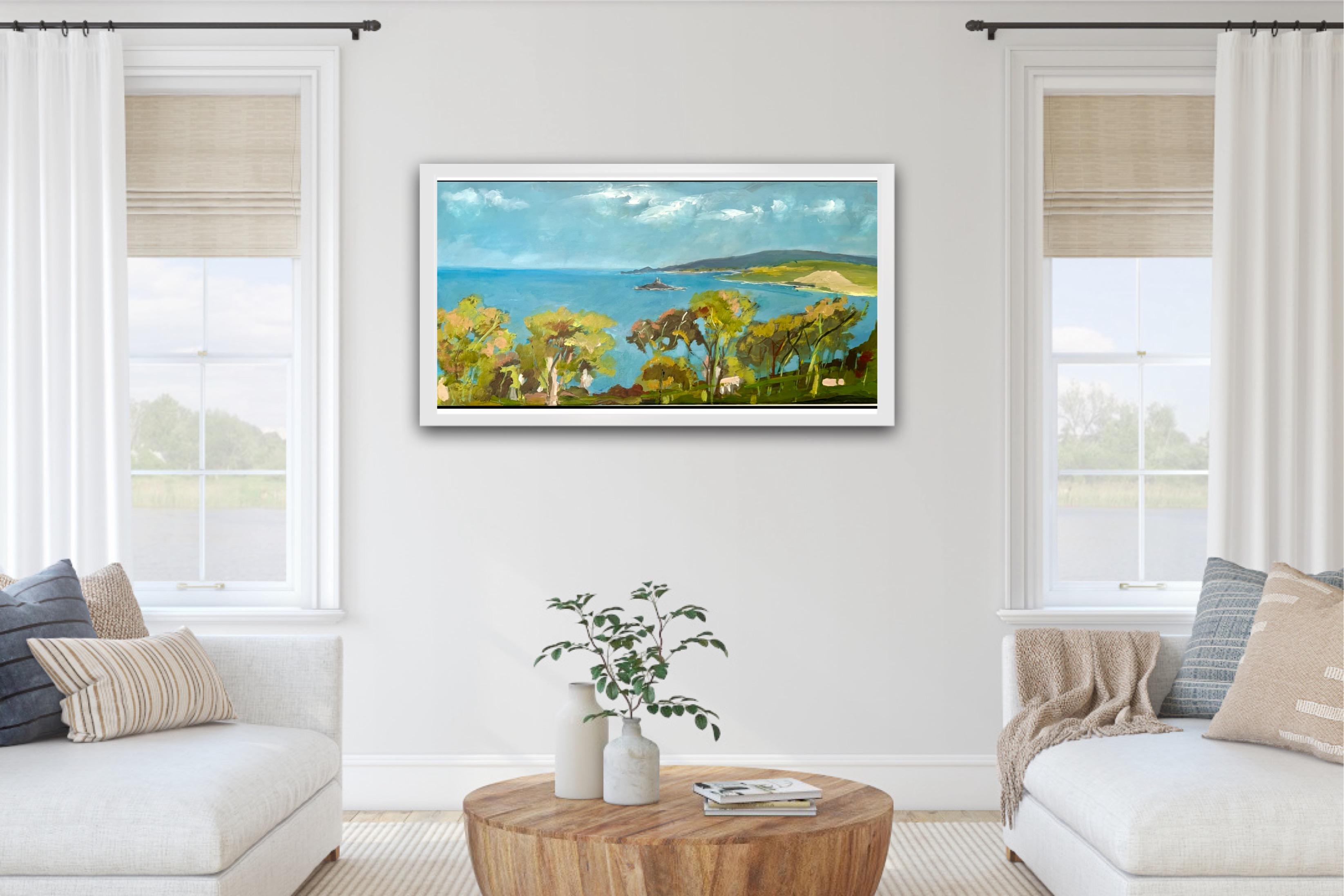 To the Lighthouse, quadro originale, contemporaneo, paesaggio in vendita 3