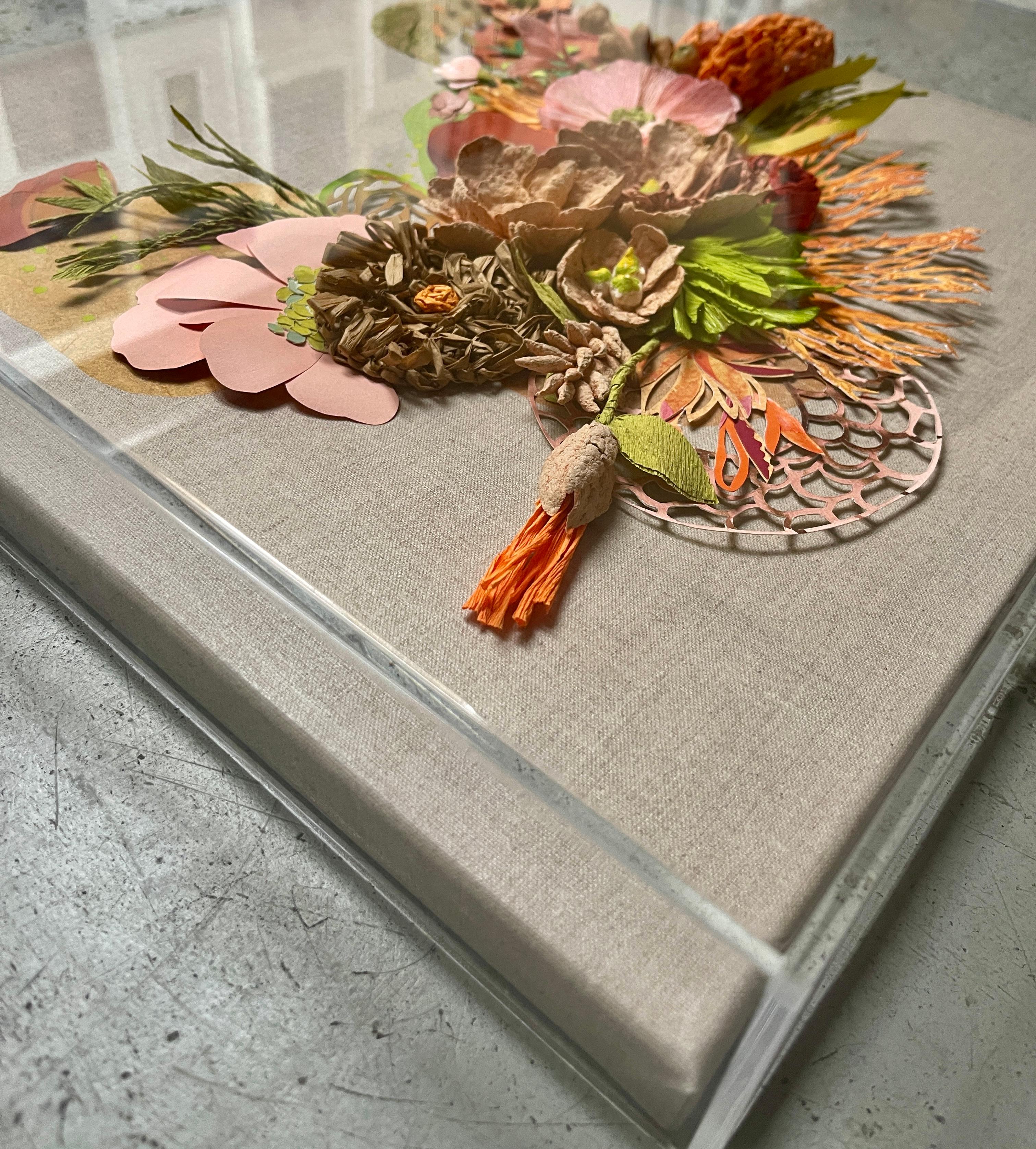 Autumnal - Scultura in rilievo di carta - Sculpture di Maggie Ramirez-Burns