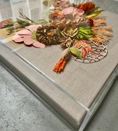 Herbstlich - Papierrelief-Skulptur