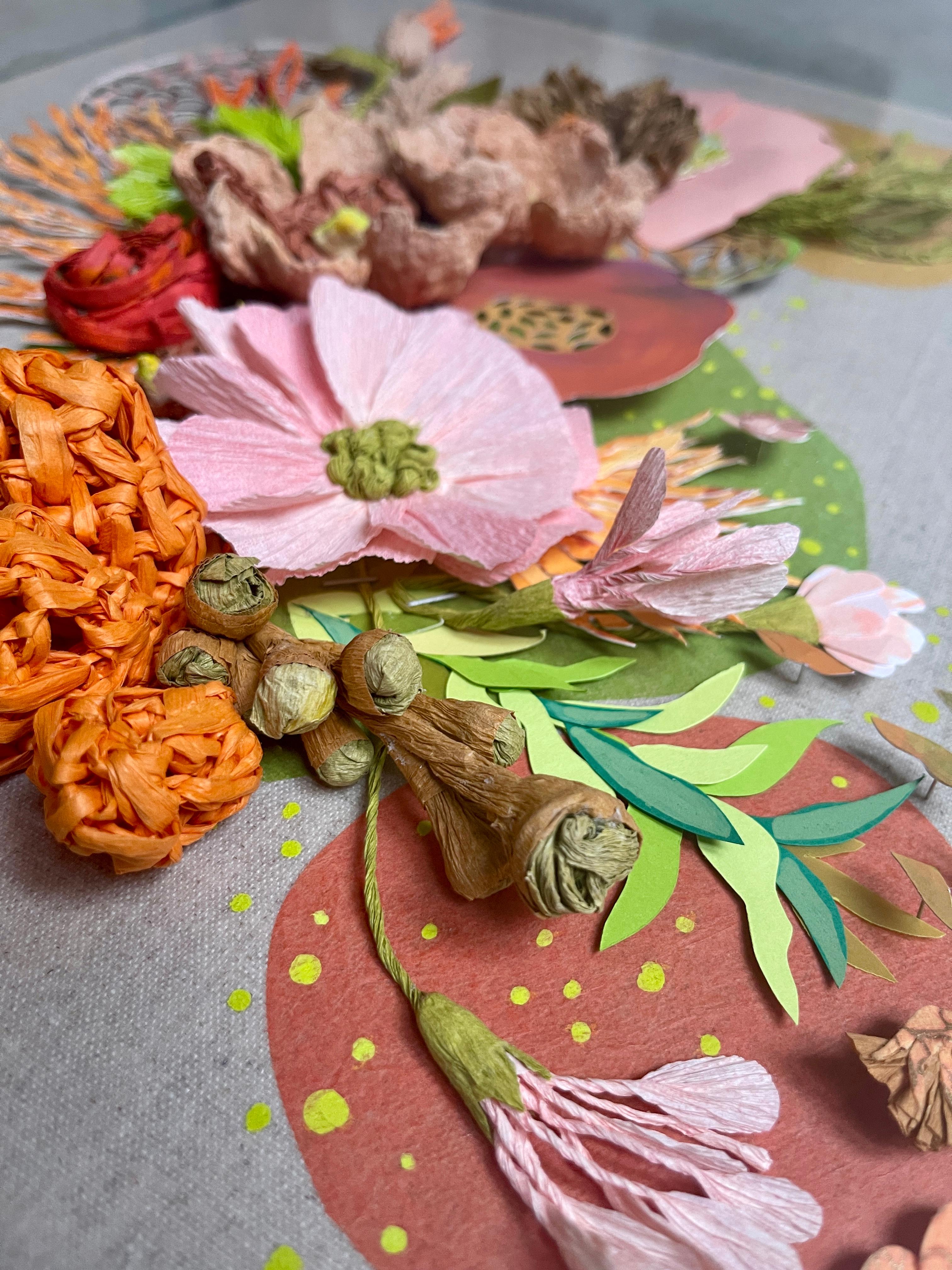 Autumnal - Scultura in rilievo di carta in vendita 1