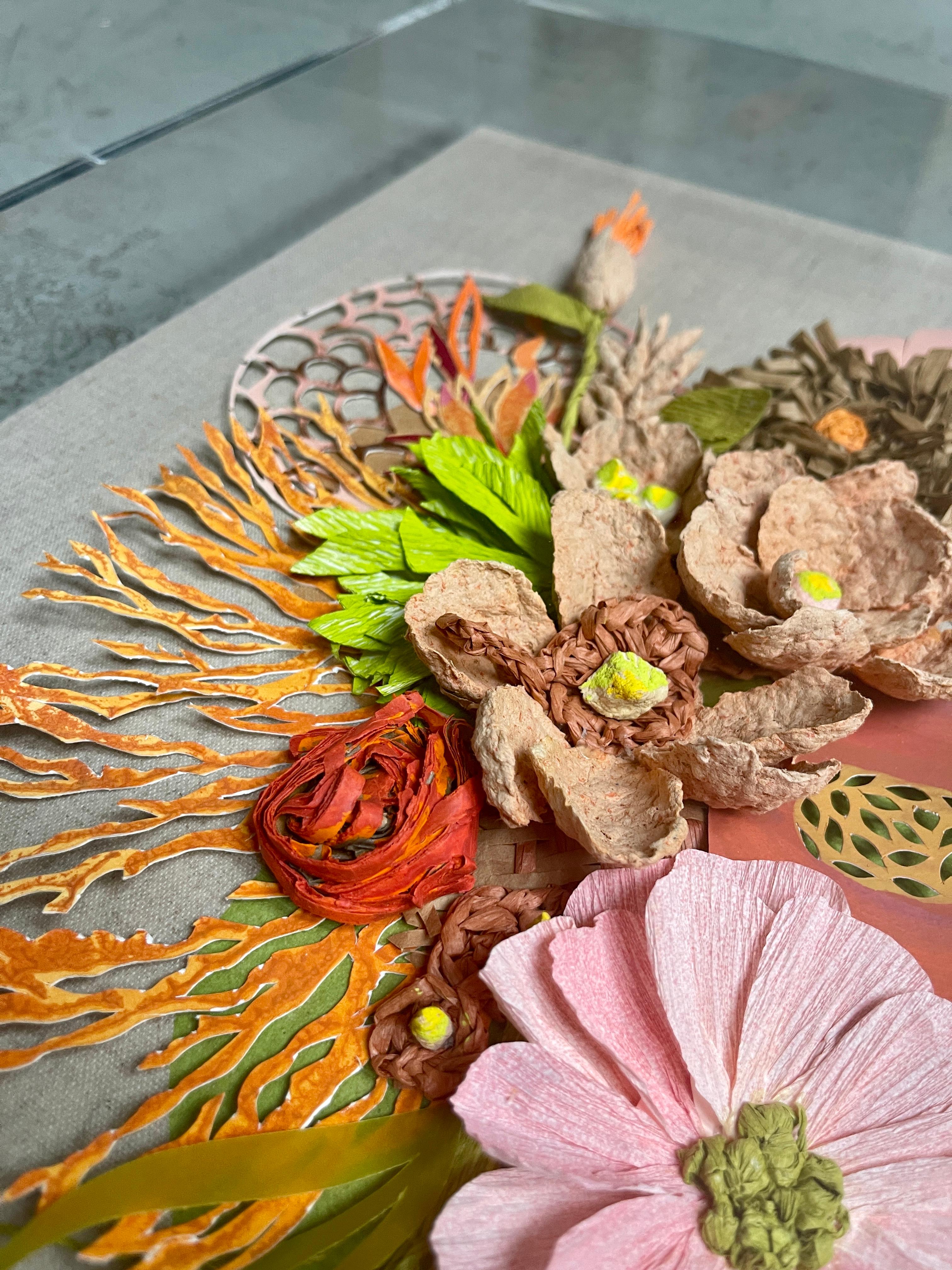 Autumnal - Scultura in rilievo di carta in vendita 4