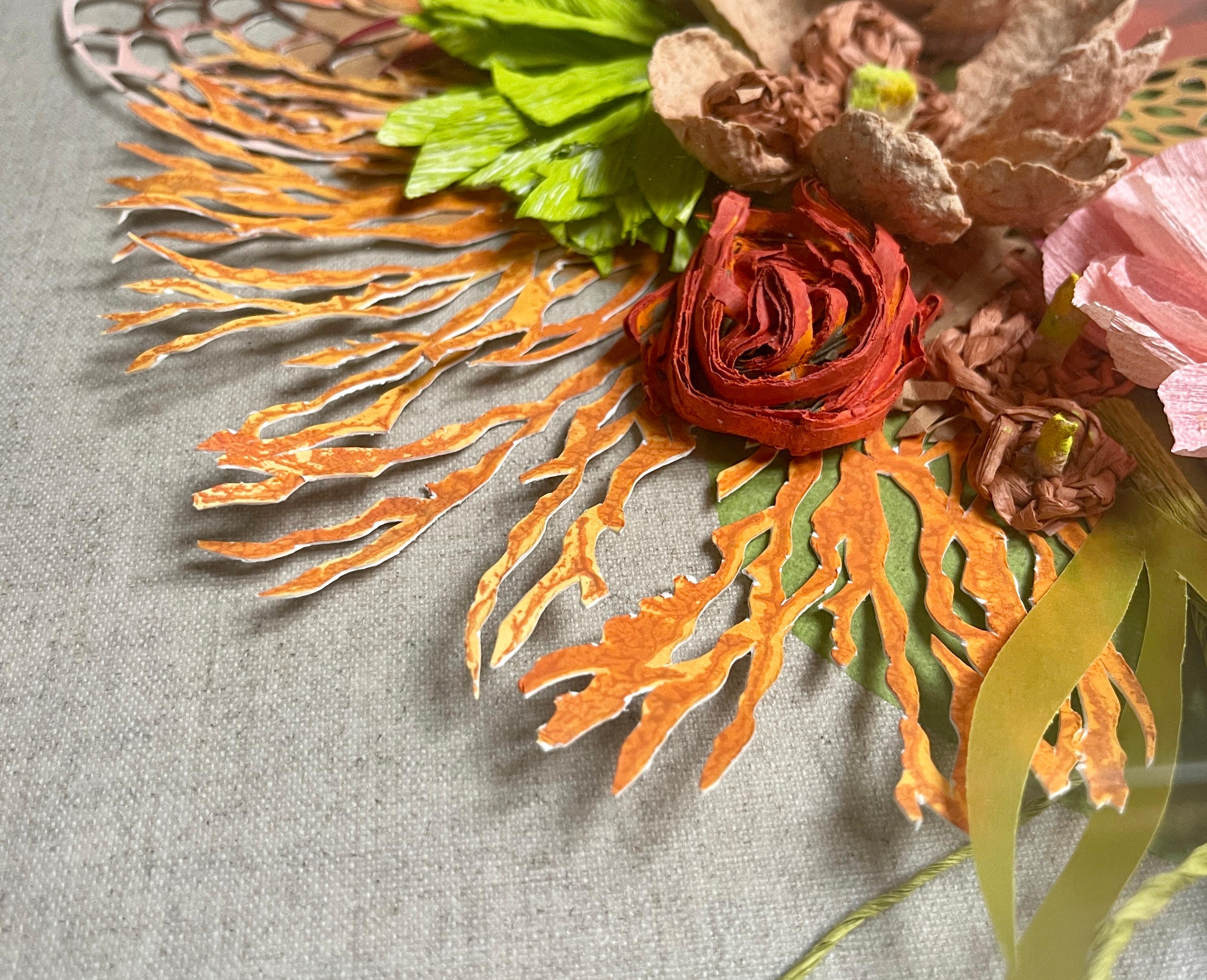 Autumnal - Scultura in rilievo di carta in vendita 5