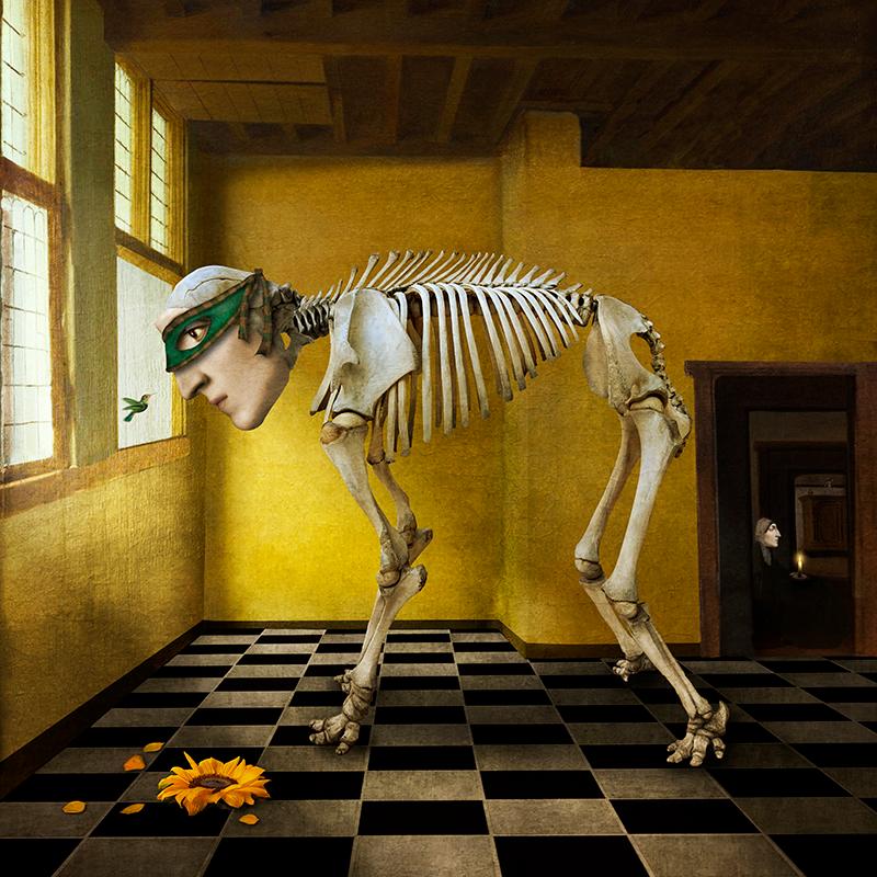 Maggie Taylor Color Photograph - Elephant in the room.
