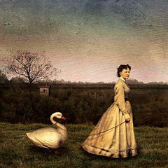 Maggie Taylor, Woman with Swan, 2002, 15 x 15", edition of 15