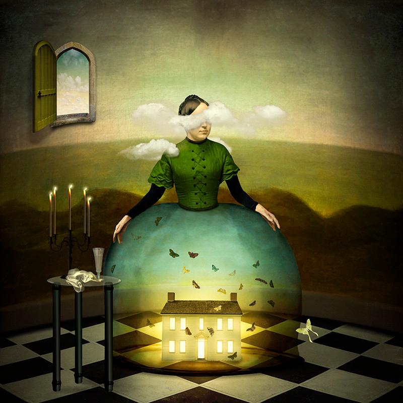 Maggie Taylor Color Photograph - The hostess.