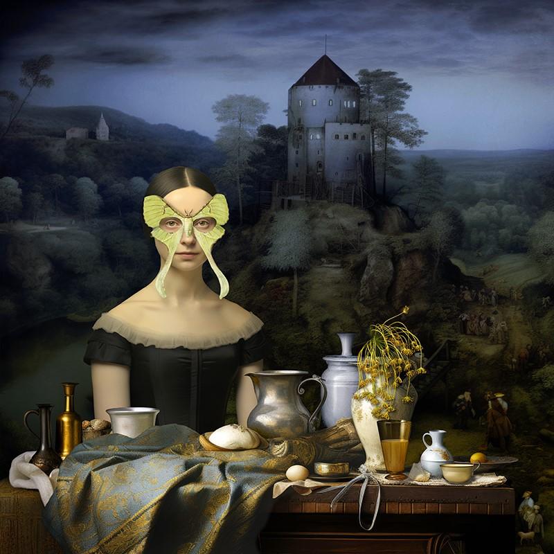 Portrait Photograph di Maggie Taylor - Il banchetto notturno
