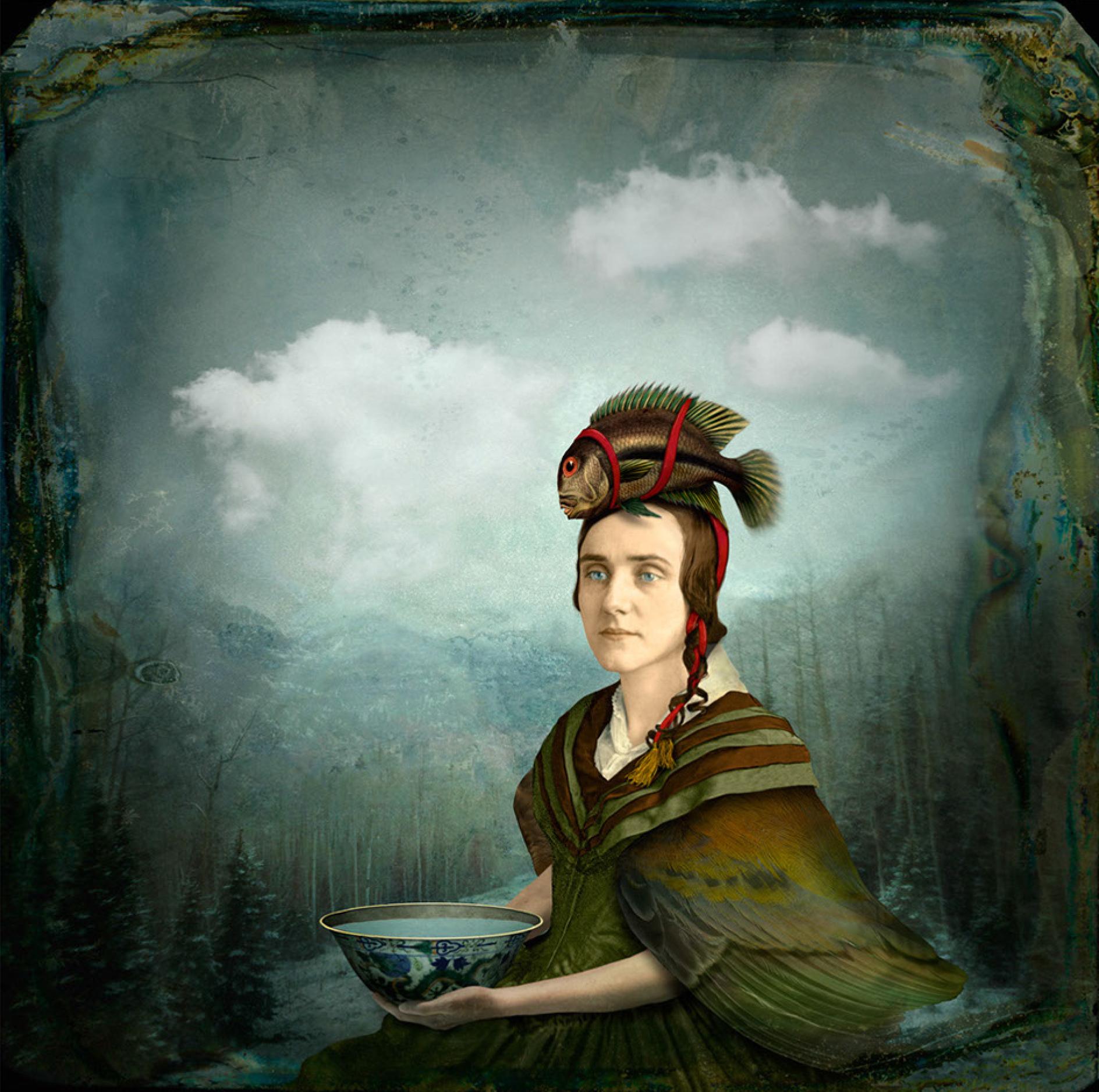 Maggie Taylor Color Photograph - The waiting game.