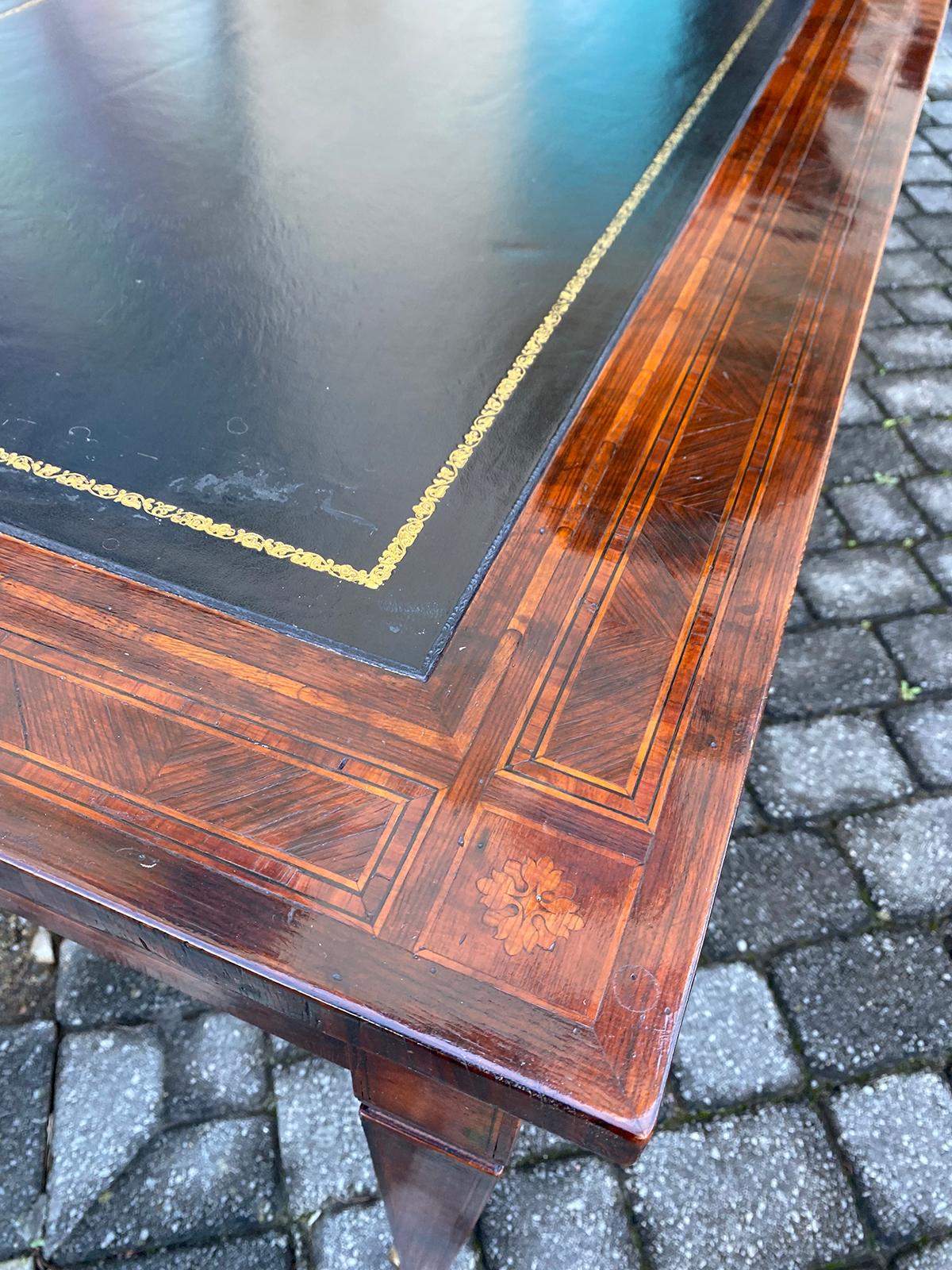 Maggiolini Style Northern Italian Neoclassical Inlaid Writing Table or Desk 1