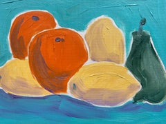 Bright & Colorful French Impressionist Oil Painting Fruit Still Life