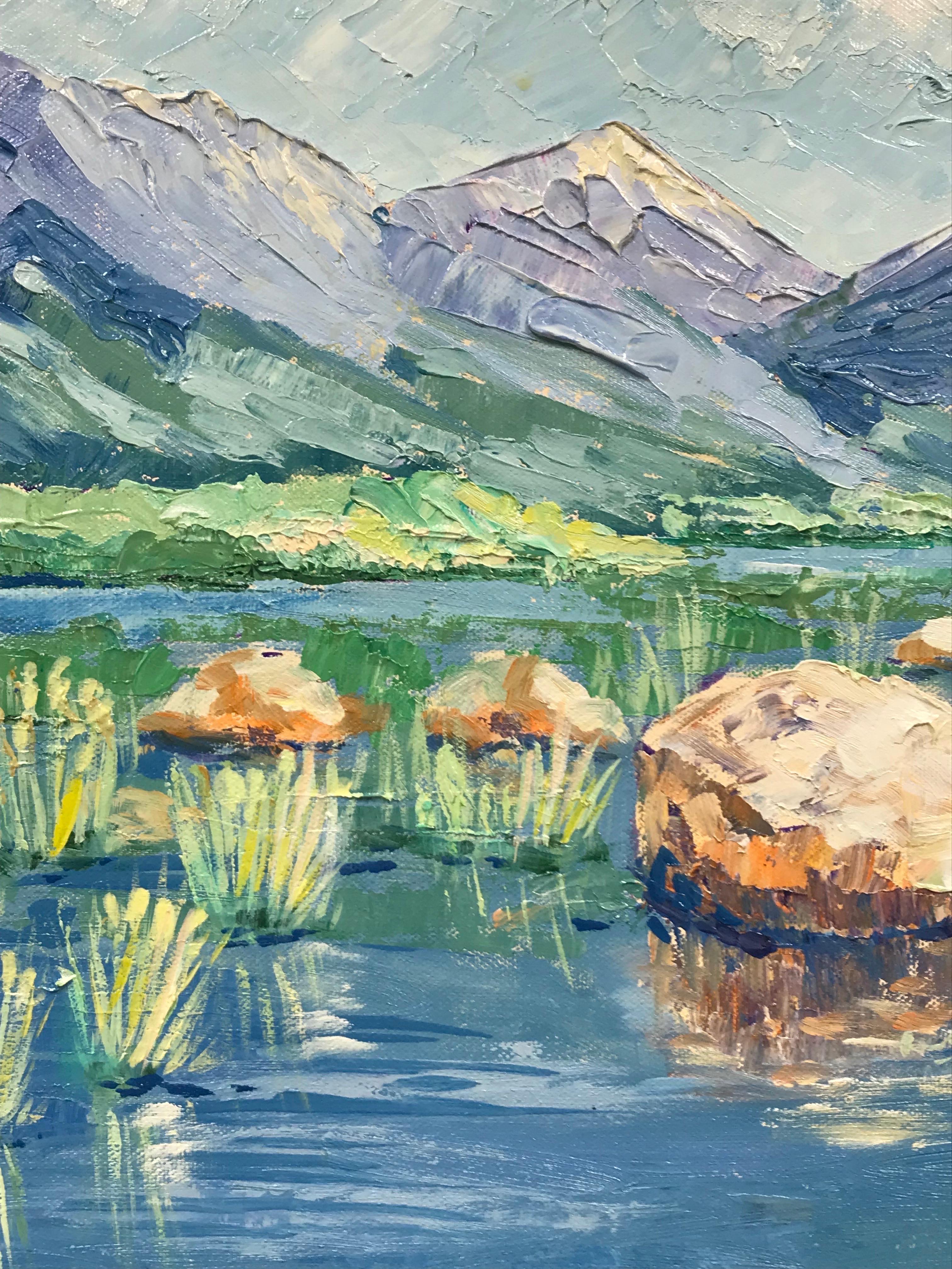 impressionist mountains