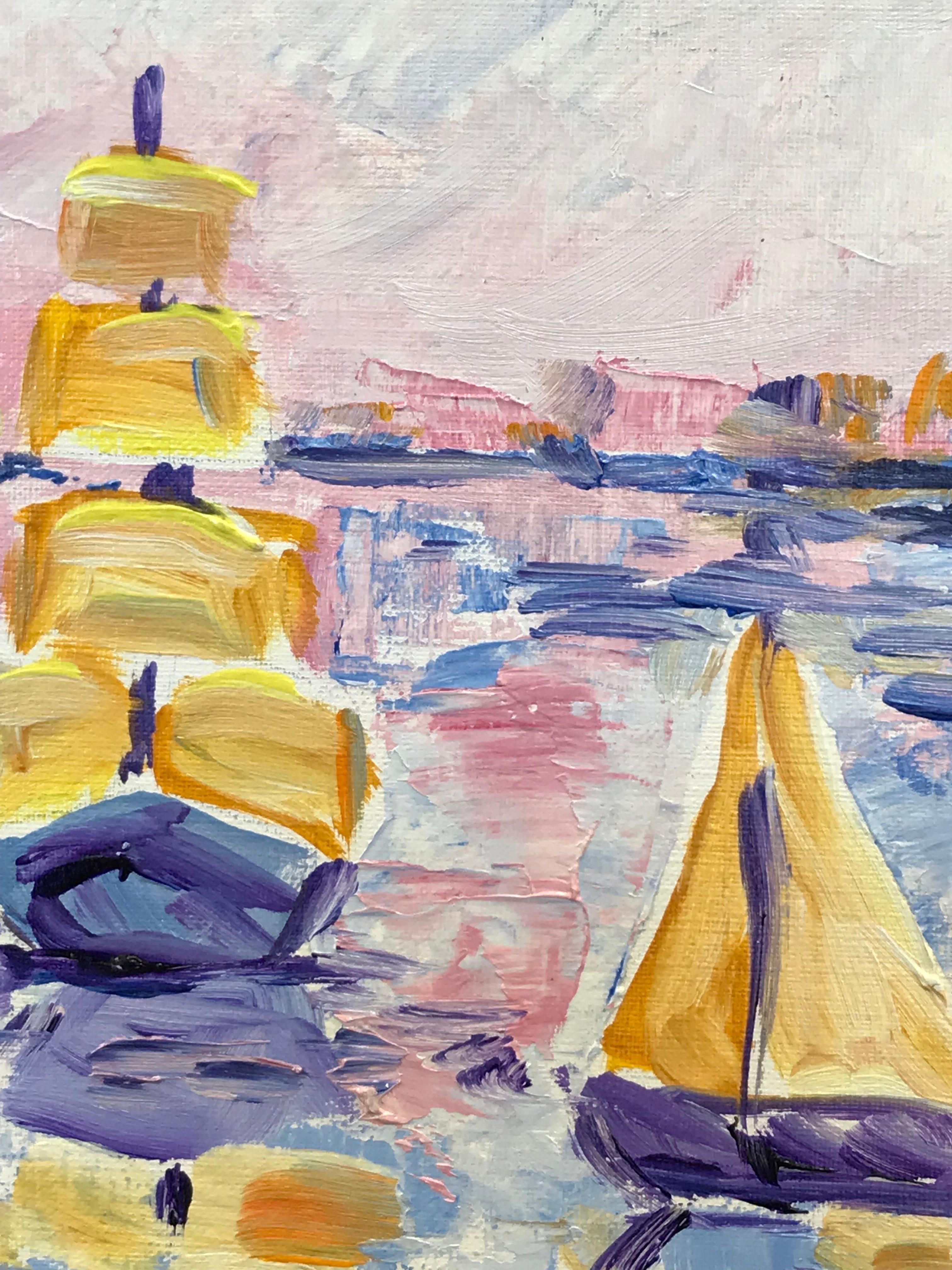 impressionist boat painting