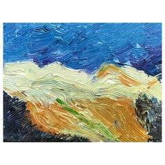 Bright & Colorful French Impressionist Oil Painting Thick Swirl Landscape