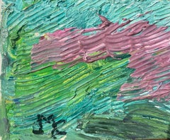 Bright & Colorful French Landscape Impressionist Painting Oil Impasto