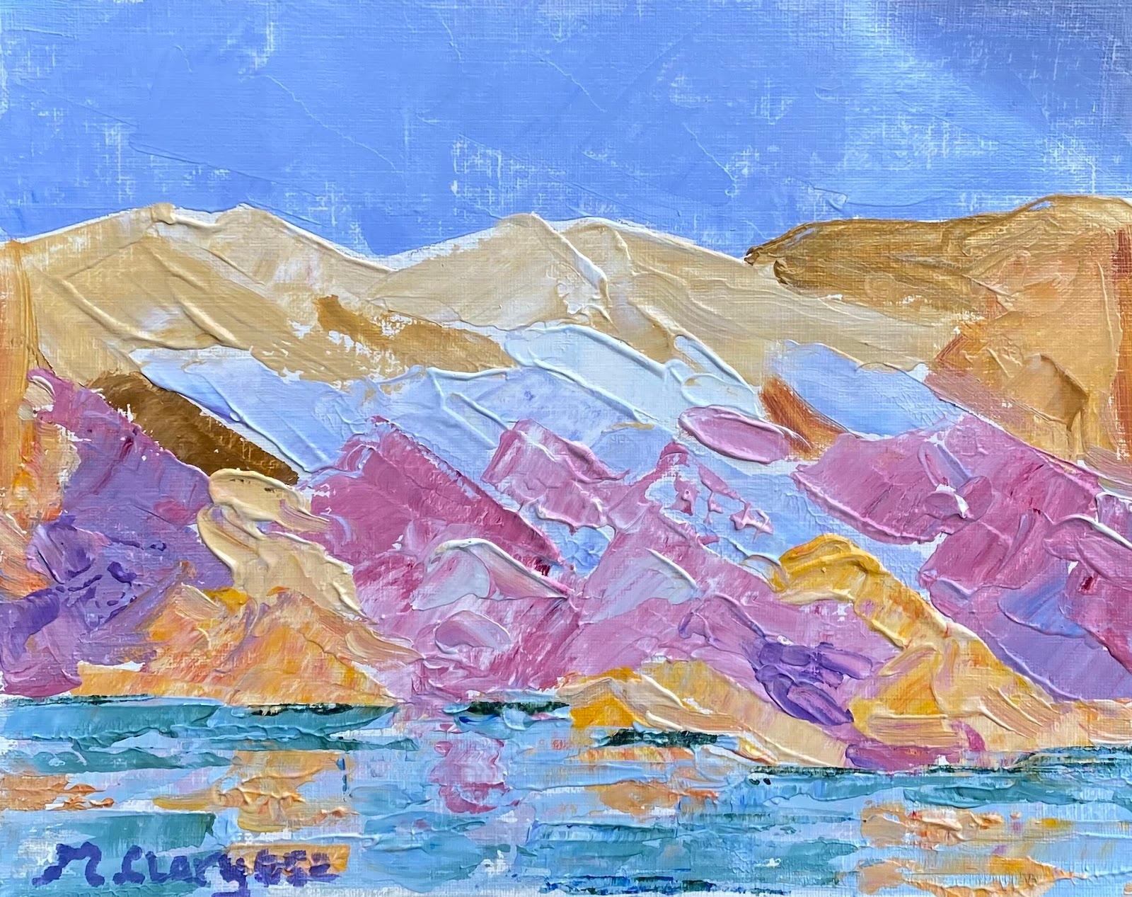 impressionist oil pastel landscape