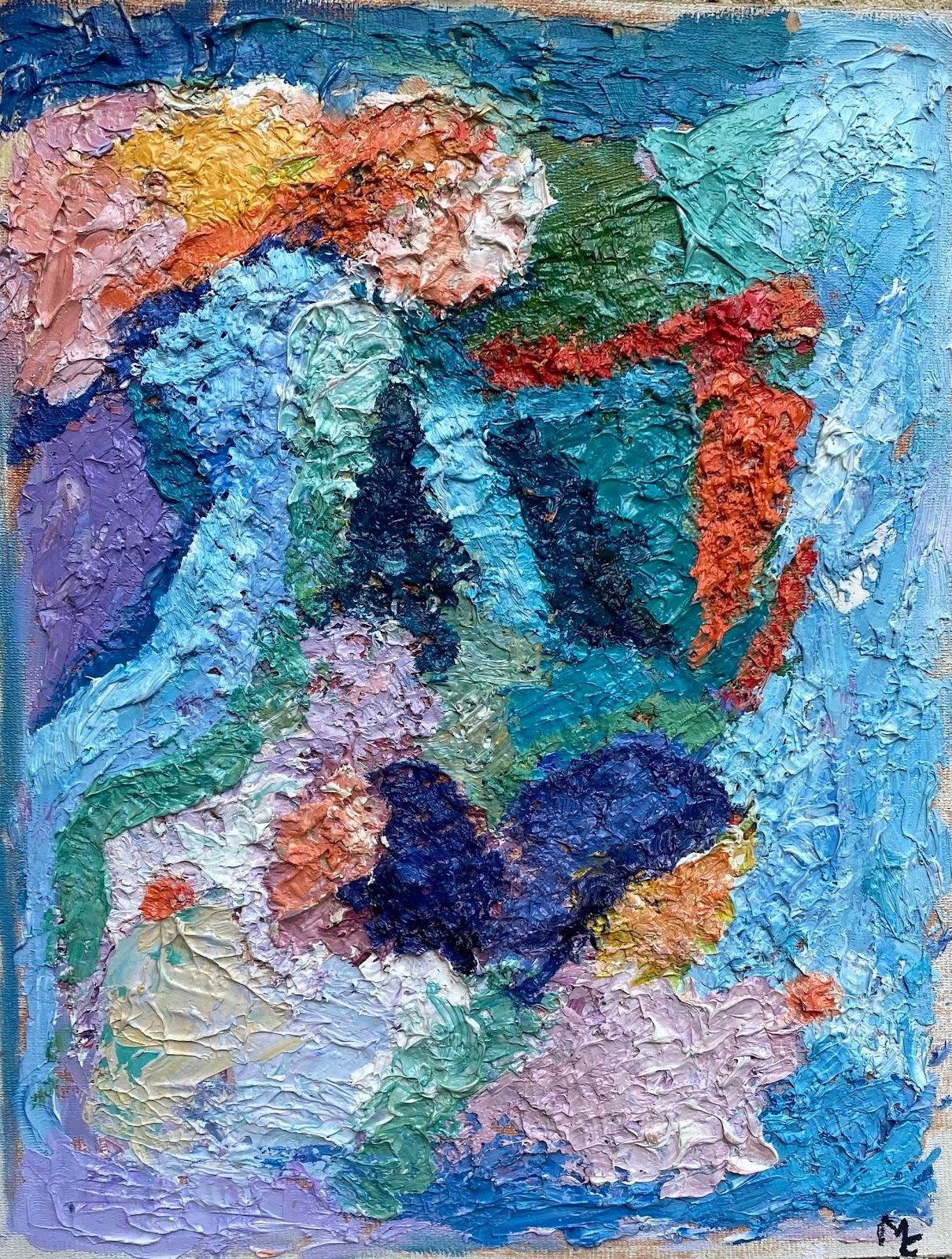 Landscape Painting Maggy Clarysse - Impressionst Peinture à l'huile Peinture française Impasto épais Abstrait 