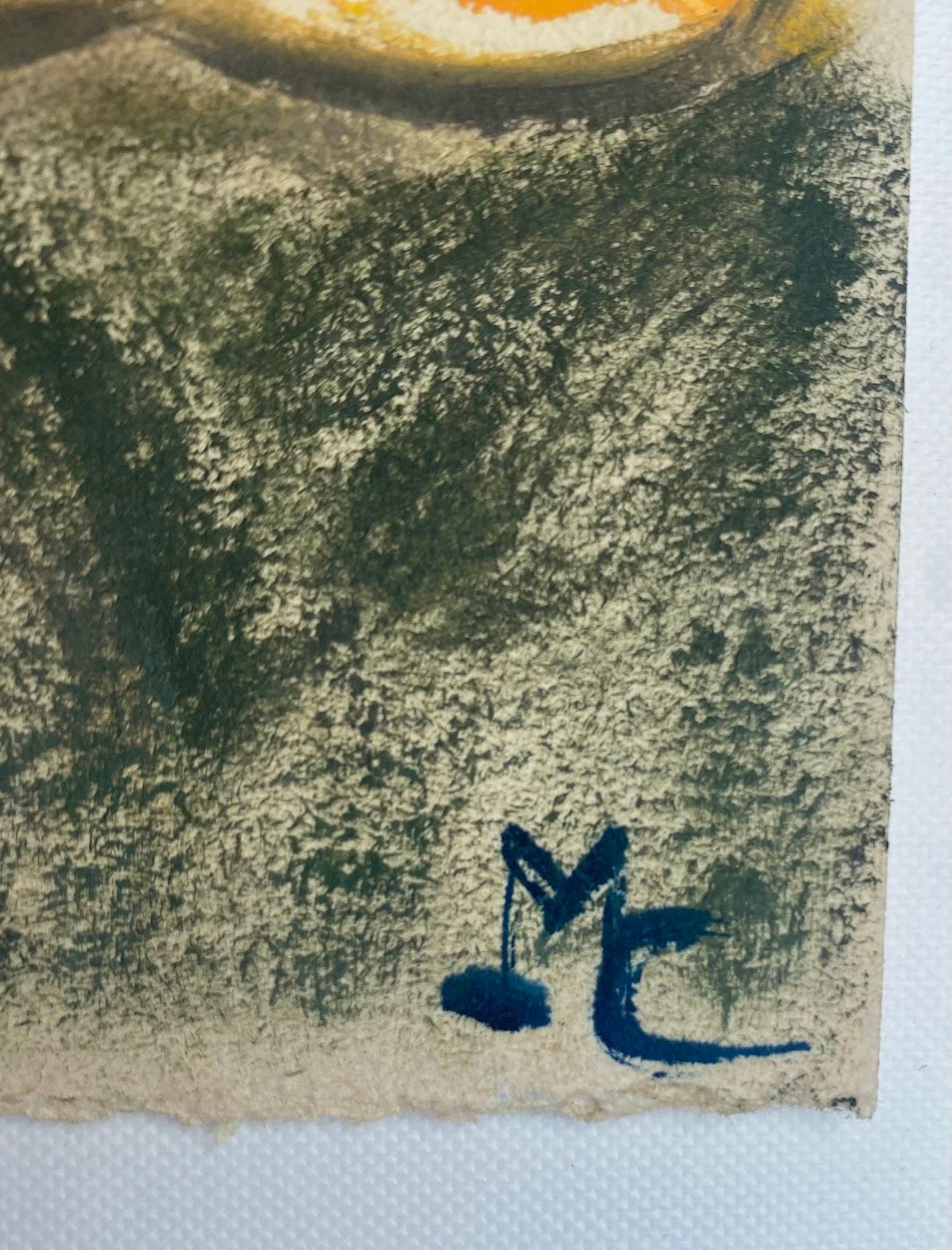Maggy Clarysse (1931-2011)
Oil on thick card, unframed
7  x 3 inches
Initials Signed                                                                                                             
condition: good
provenance: all the paintings we have