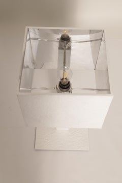 Maggy Monsef, Collection Luma, Lampe de table, Aluminium, Fabriquée à la main, Contemporaine