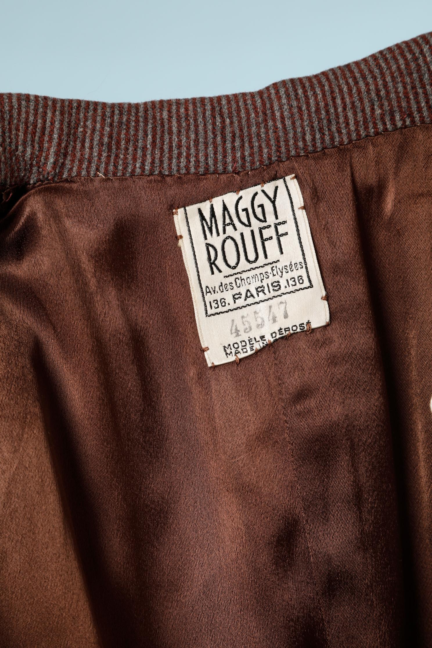 Maggy Rouff numbered Skirt-suit Circa 1940  For Sale 4