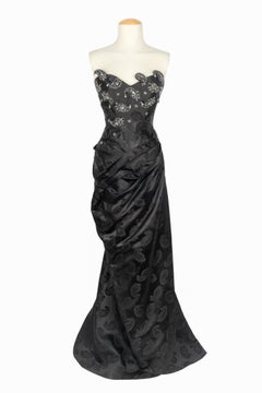 Maggy Rouff satin dress 1950s