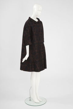 Maggy Rouff Silk Swing Coat