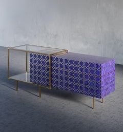 Armadio Maghreb in pietra semipreziosa con accenti in metallo