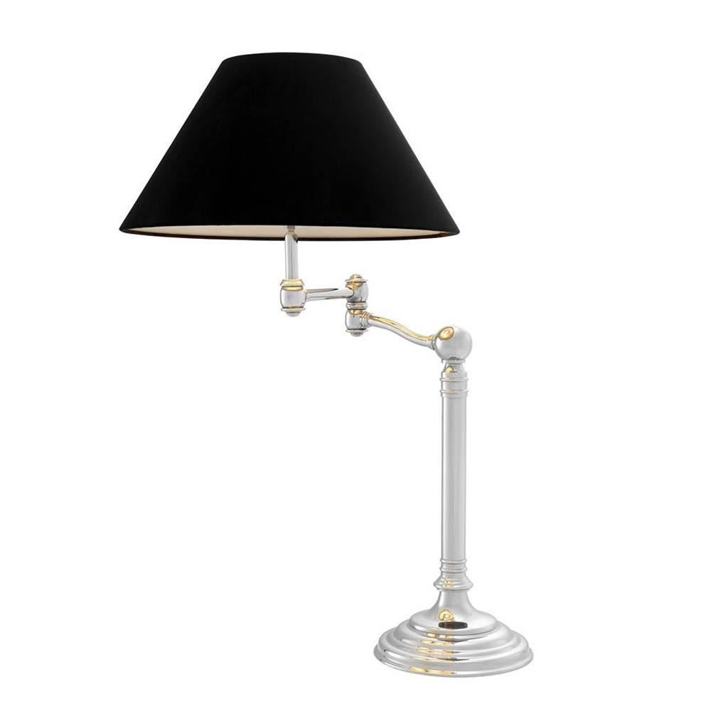 Magic Arm Table Lamp in Antique Brass Finish or Nickel Finish In Excellent Condition In Paris, FR